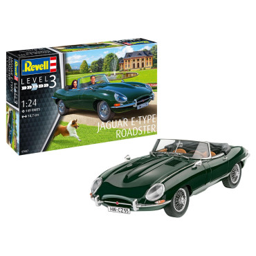 KIT PARA MONTAR REVELL JAGUAR E-TYPE ROADSTER 1/24 149 PEÇAS REV 07687